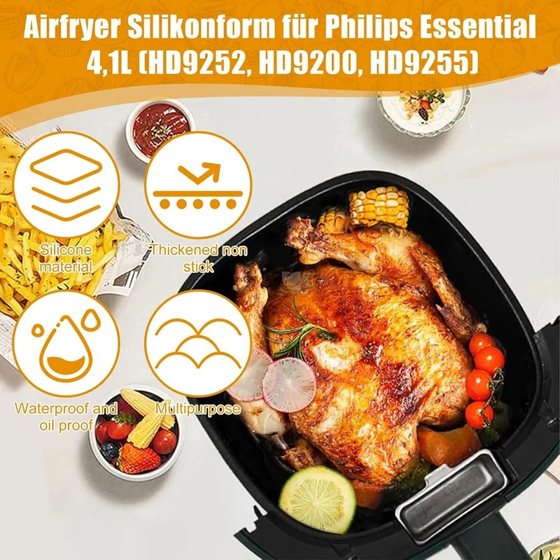 Siliconen Air Friteuse Mal voo - Philips Air Fryer Hd9252 recensie en prijs